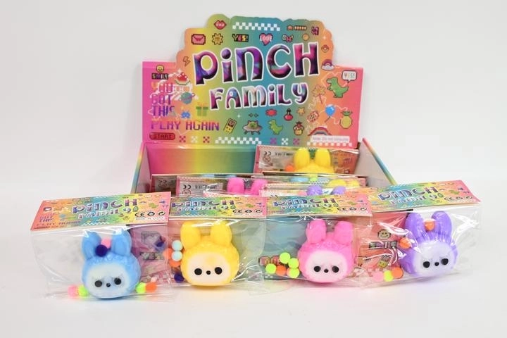 Gniotek Lab lapin antistress avec pompons