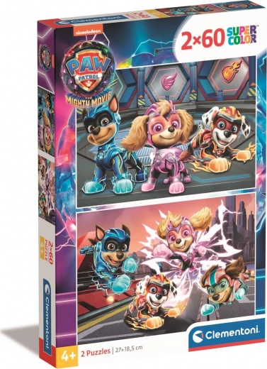 CLEMENTONI Puzzle PAW Patrol: The Mighty Movie 2x60 pieces