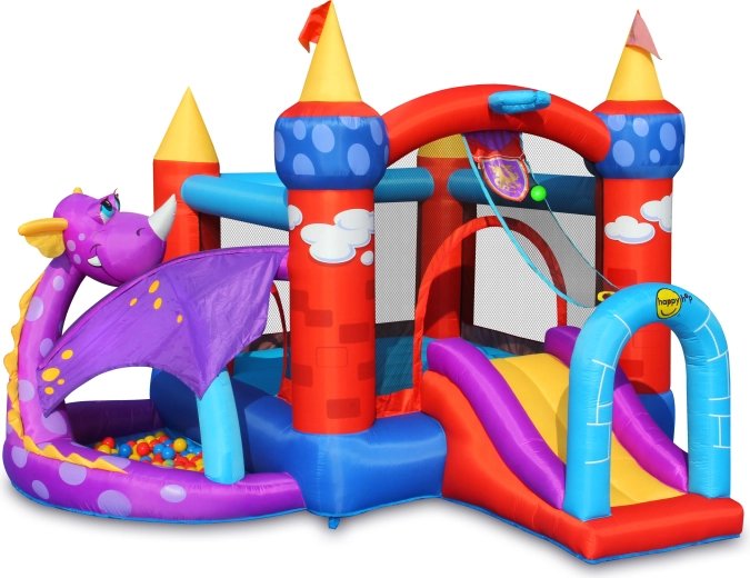 Happy Hop Inflatable Bouncy Castle Dragon Castle