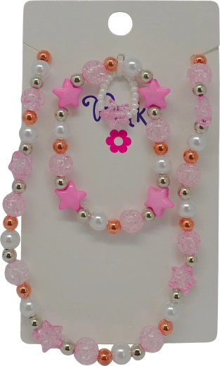 Creative Set Necklace and Bracelet – Pearls and Stars