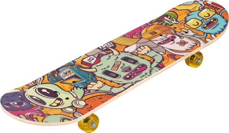 Skateboard Monsters 31" – kleurrijke monstertjes