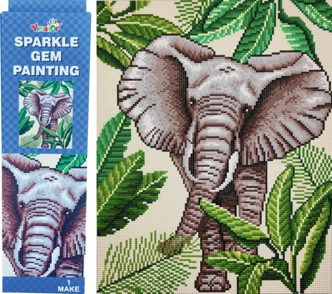 Diamond Painting Elephant 34 × 43 cm