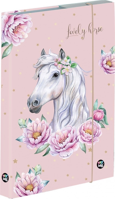 Doos voor schriften A5 Jumbo Paard Romantisch