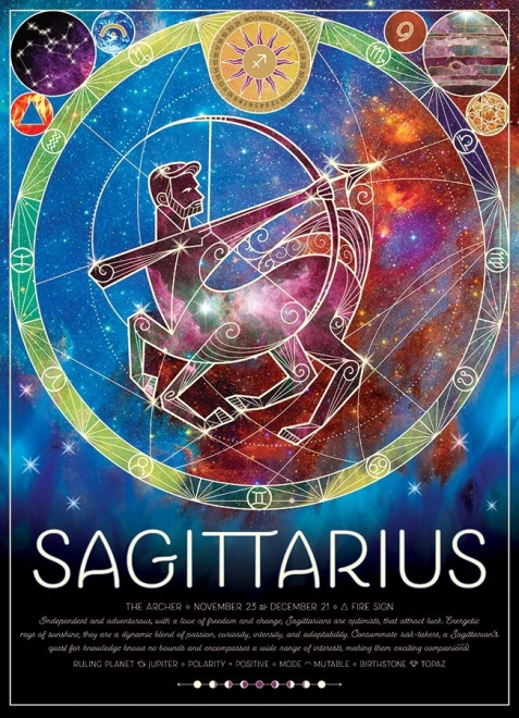 Zodiac Sign Puzzle Sagittarius 500 pieces COBBLE HILL