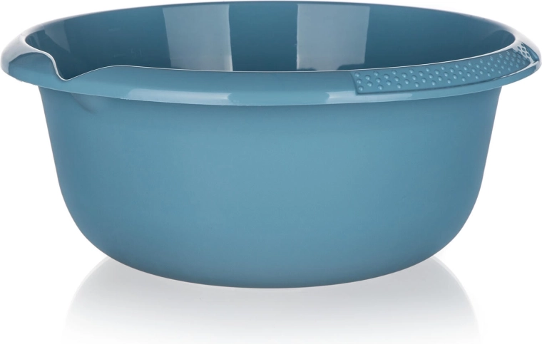 Plastic basin with spout 32 cm, 6 L – blue