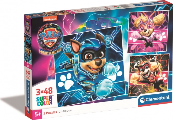 CLEMENTONI Puzzel Paw Patrol: De Machtige Film 3x48 stukjes