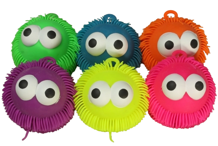 Anti-stress knijp-egel met lichteffect 15 cm – meerdere kleuren