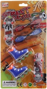 Set vingerboards en schaatsen voor kinderen