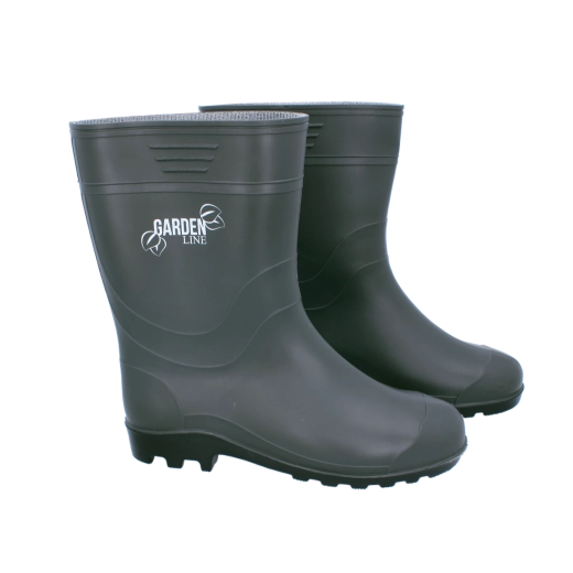 Herren-EVA-Gummistiefel mit Filzeinlage, olivgrün, Gr. 43