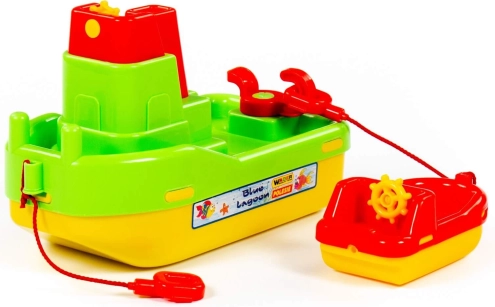 Blue Lagoon Tugboat Toy with Little Boat – Tugboat