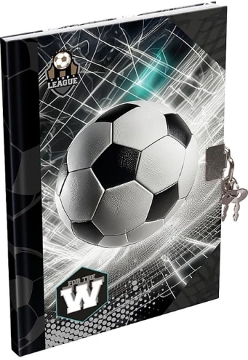 A5 LizzyCard Top League Diary with Padlock
