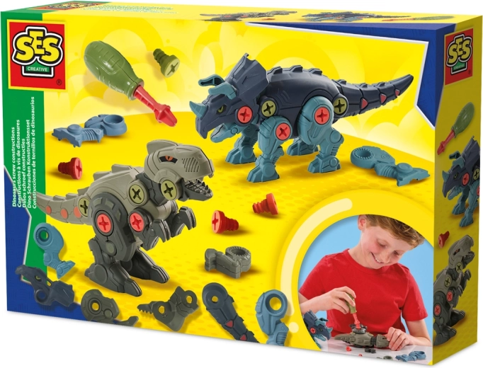 Dinosaur Building Kit – Build Your Own T‑Rex and Triceratops