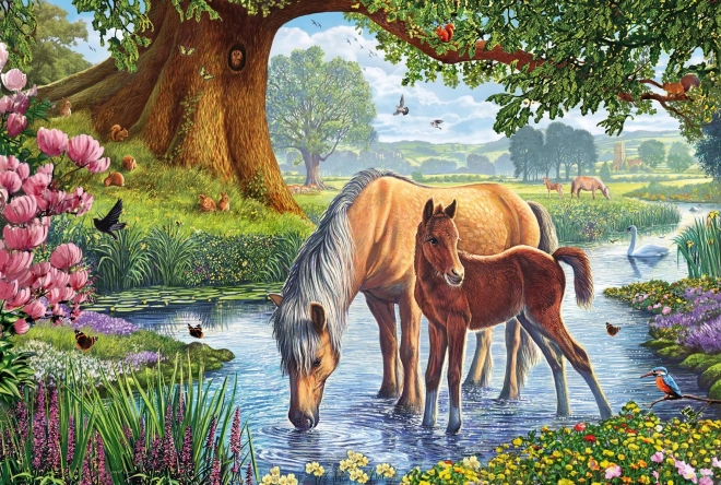 Puzzle Chevaux dans la rivière 150 pièces SCHMIDT