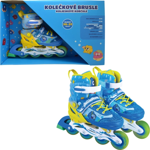 Rollers pour enfants bleu-jaune 30–33
