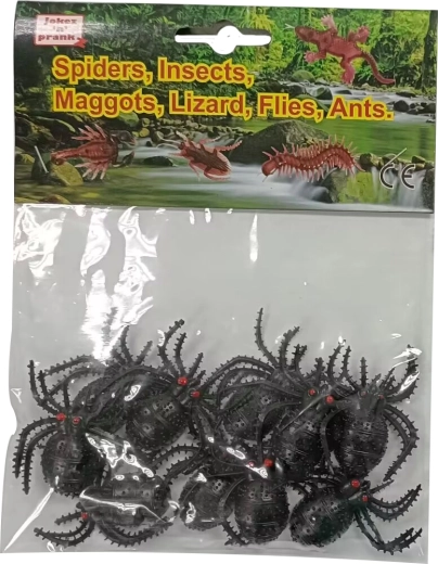 Glow-in-the-dark Spiders 10 pcs