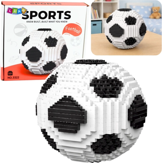 Creatieve 3D bouwset – voetbal, 864 stukjes