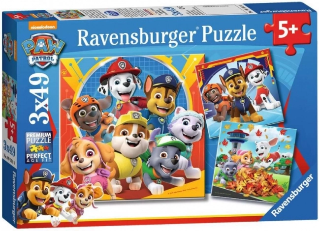 Puzzle Ravensburger Pat' Patrouille 3x49 pièces
