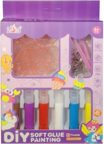 Coffret créatif DIY – pendentifs et porte-clés à peindre