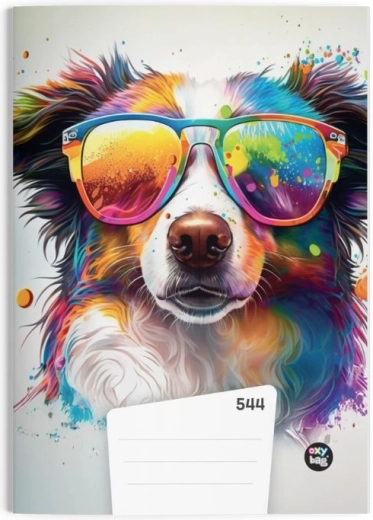 Schrift A5 gelijnd met hondenmotief, 40 vellen, 80 g/m²