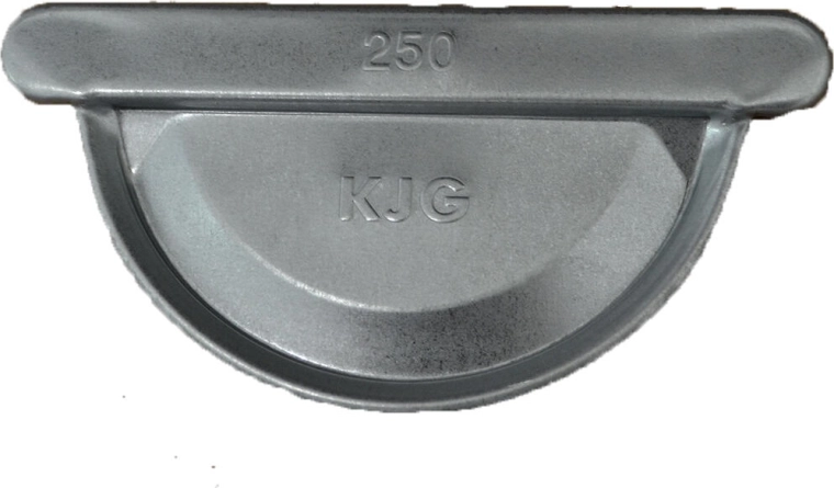 Extrémité de gouttière 250 mm galvanisée