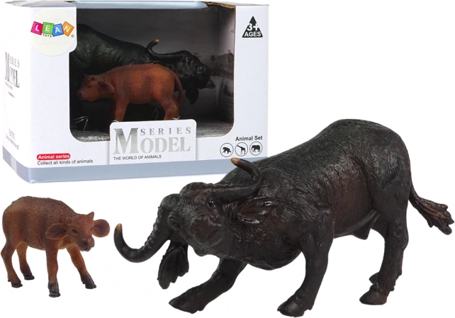 Buffalo and Calf Figurines – African Animals for the Zoo