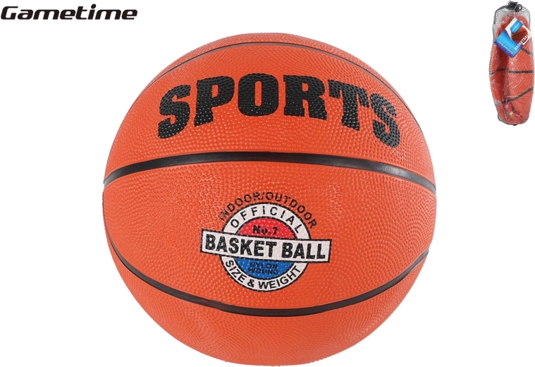 Ballon de basket taille 7 GAMETIME pour l’entraînement et le jeu récréatif