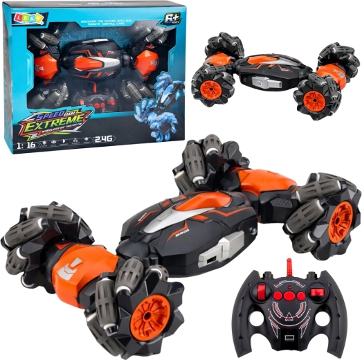 RC drifting stunt car Twist 1:16 orange 2.4 GHz