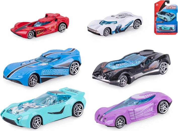 Petite voiture de course en métal 8 cm à roue libre