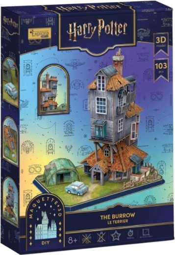 Cubic Fun 3D puzzle Harry Potter The Burrow – Weasley House