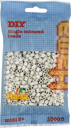 Hama Midi iron-on beads 1000 pcs milky white
