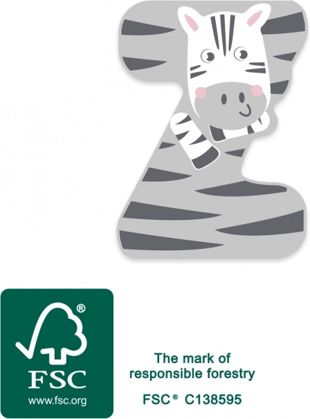 Small foot houten letter Z