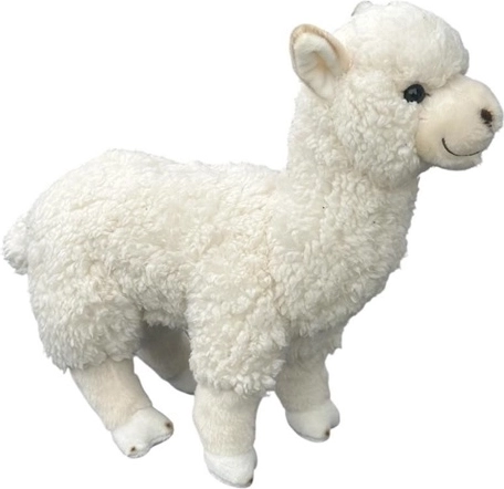 White Plush Alpaca 28 cm