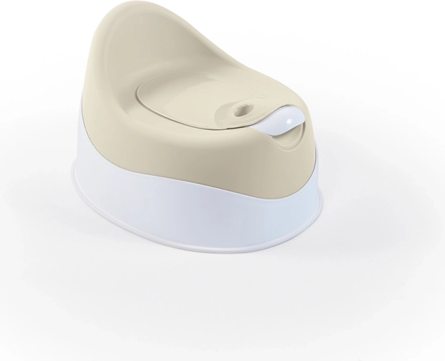 Kinderpotje met deksel en uitneembare kom, beige