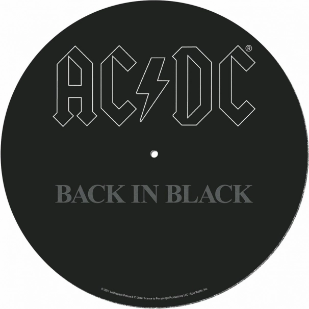 Turntable Mat AC/DC Back in Black
