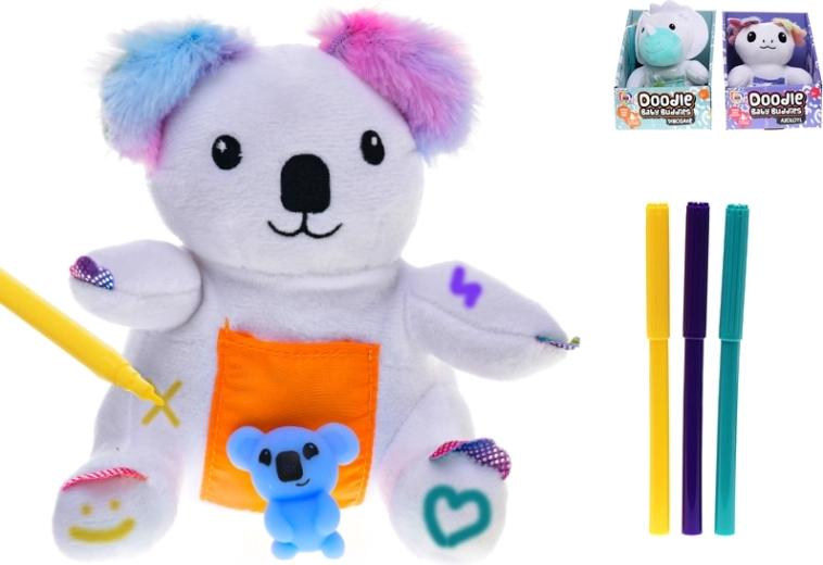 Plüschtierspielzeug 15 cm – Dinosaurier, Koala oder Axolotl