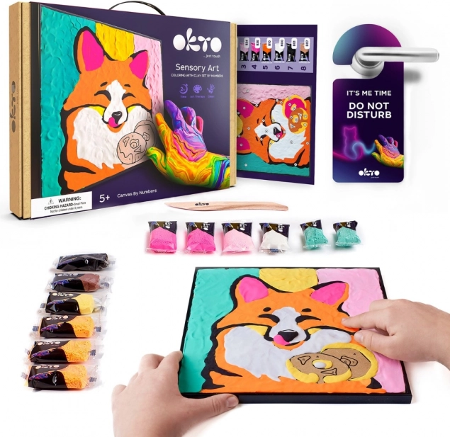 Okto Fox – Art Set for Painting on Canvas 29 × 29 cm