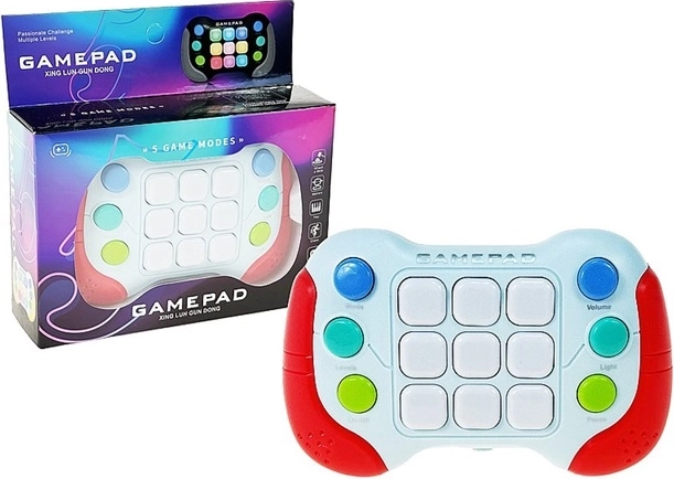 Electronic game – compact console with backlit buttons