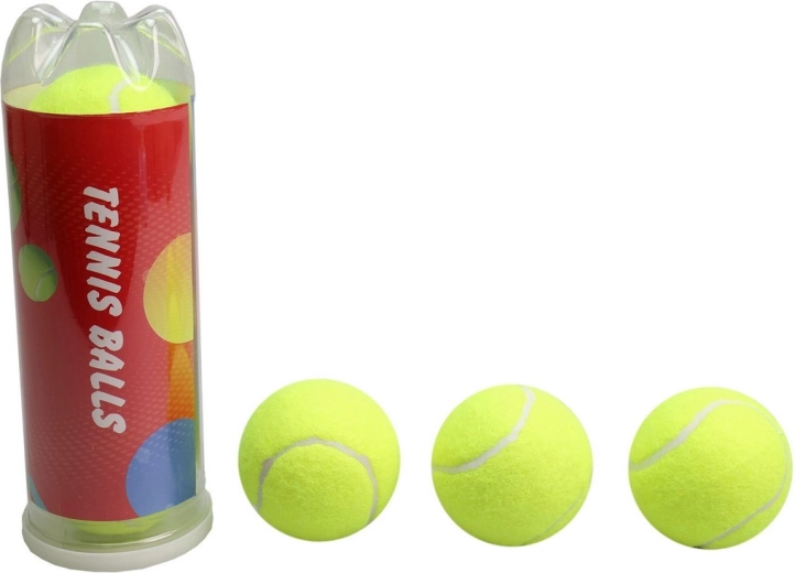 Ballons de tennis en tube, lot de 3