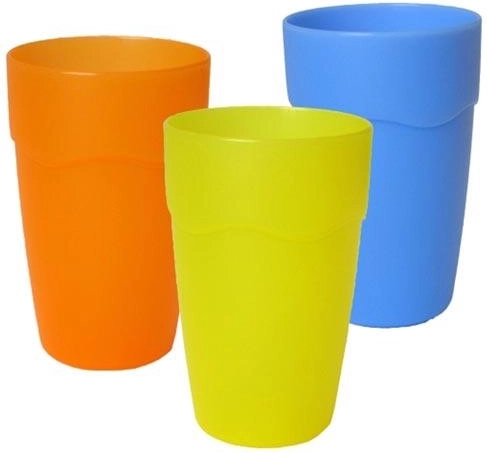 Gobelet 0,4 l en plastique mat – assortiment de couleurs
