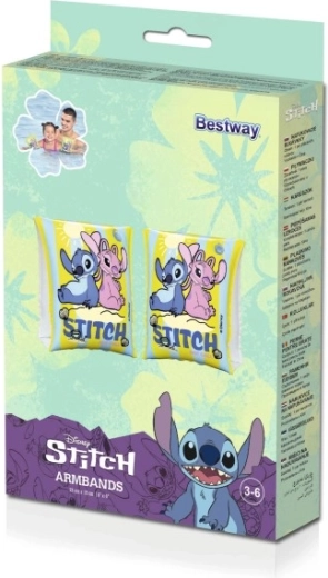 Aufblasbare Schwimmflügel DISNEY STITCH 23 × 15 cm für Kinder 3–6 Jahre