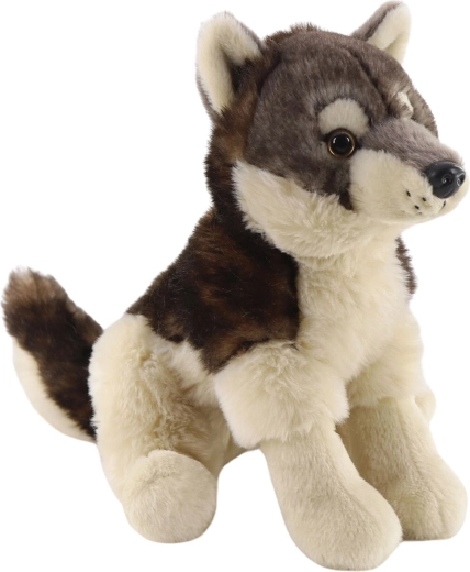 Pluchen zittende wolf 20 cm