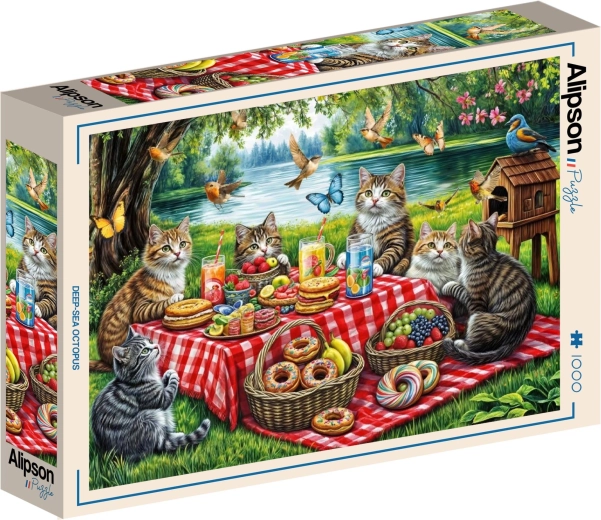 Alipson Puzzle Cat Picnic 1000 Pieces