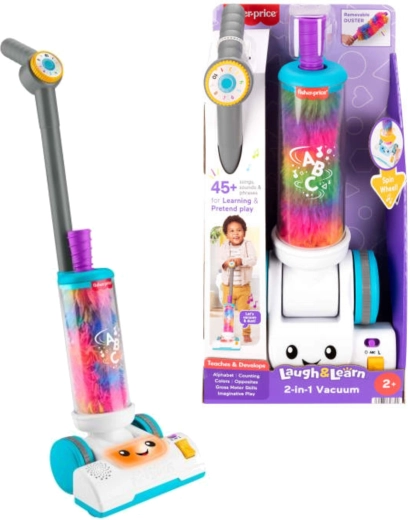 Fisher-Price Laugh & Learn! 2-in-1 Kids' Vacuum