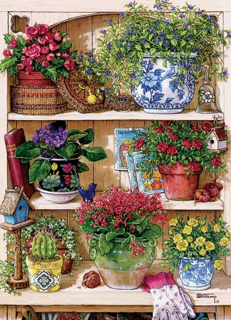 Flower Cabinet Puzzle 500 Pieces Cobb Hill