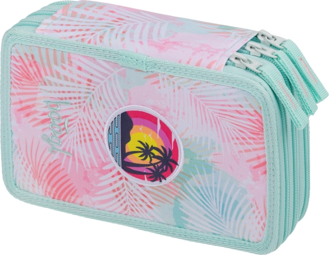 Three-tier school pencil case BAAGL Sunset GRS