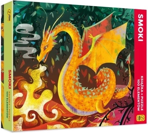 Book and Puzzle: Dragons 100 Pieces