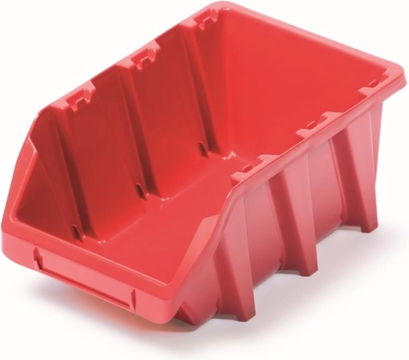 plastic stackable box BINEER LONG 25 × 16 × 11 cm, red