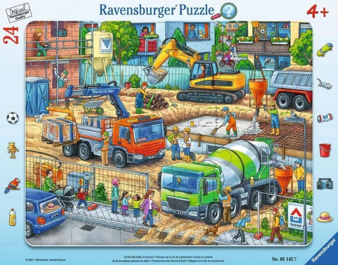 Construction Site Puzzle 24 pieces