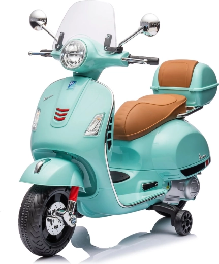 Moto électrique pour enfants style Vespa GTS – vert menthe