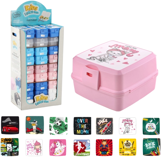 Lunch box with four compartments 1.4 l